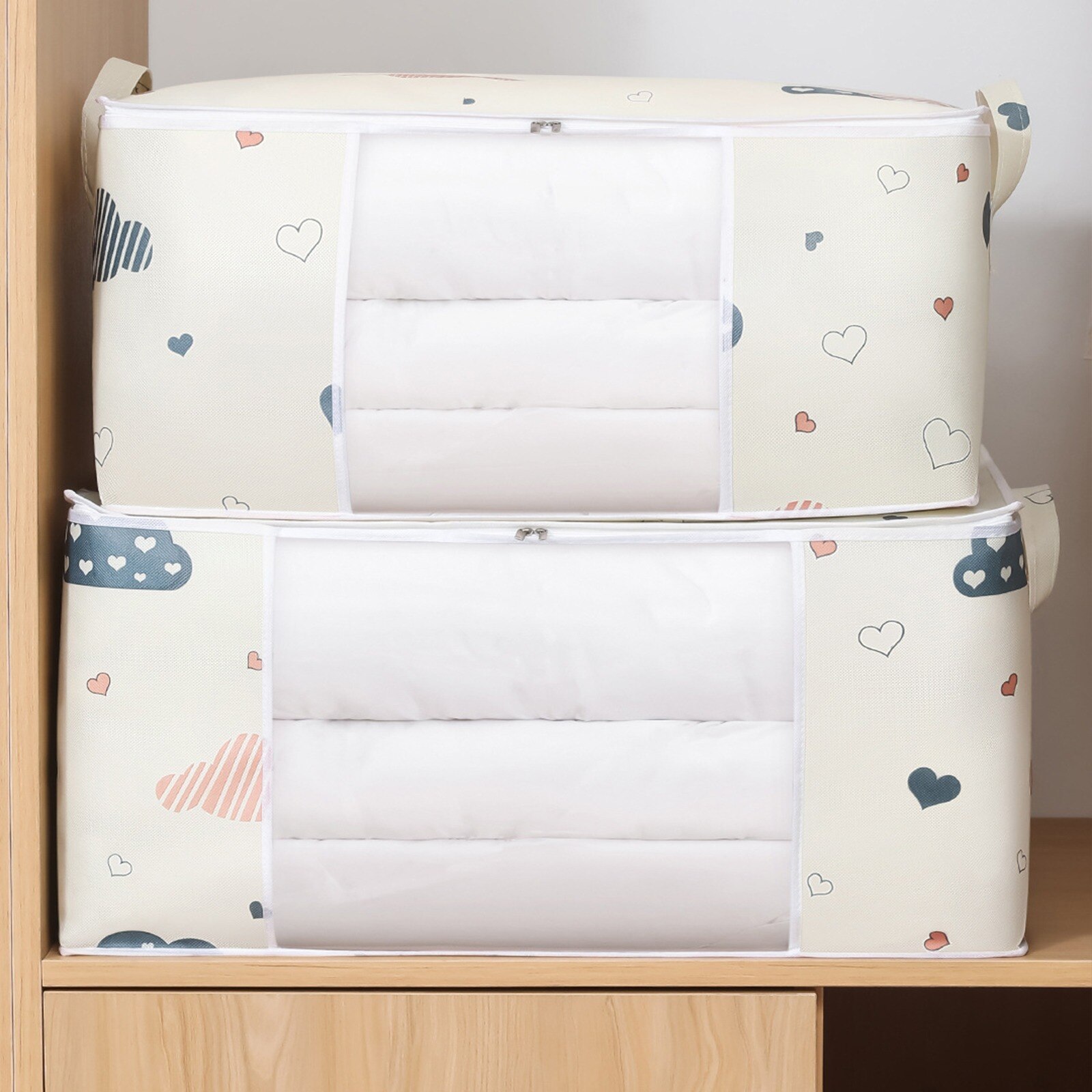 Quilt Luggage Organizer Wardrobe Organizer Waterproof Clothes Storage Bag Closet Organizer Suitcase Organizer Home Accessories