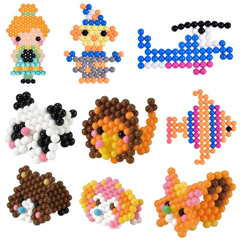 DIY Water Mist Magic Beads Toys For Children Animal Molds Hand Making Puzzle Kids Educational Toys Spell Replenish Beans