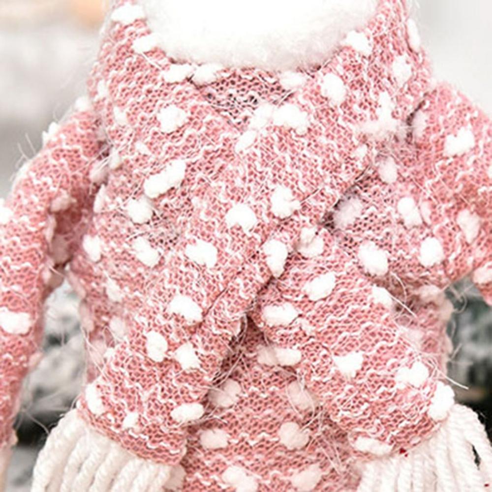 Copos de garrafa de vinho bonito camisola de malha capa de férias conjunto festa de natal festival jantar decorações de mesa