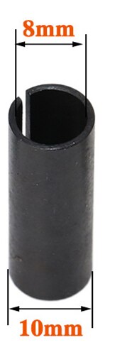 Universal 6-12.7mm Gravbit CNC Router Verktyg Collet Chuck Snabbyte Adapterhållare Fräs Maskintillbehör: 10mm to 8mm
