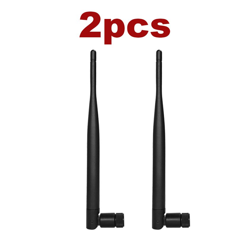 2,4 GHz wifi antenn 5dBi Luft RP-SMA Stecker antena 2,4G antenne wi fi antenas wi-fi antennen kabellos Router Wifi Booster: 2Stck