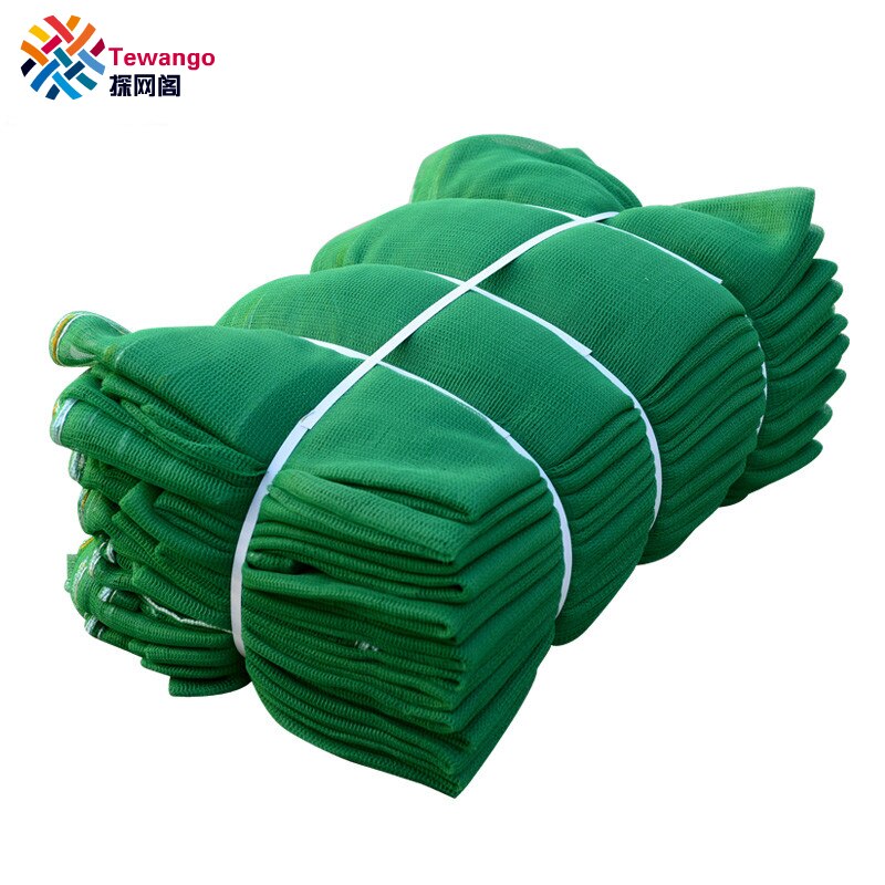 Tewango 6FTX 19FT Green Mesh Net Poly Shade Sail Safety Netting Construction Sites Scaffold Debris Fire Retardant 1.8x6 meters