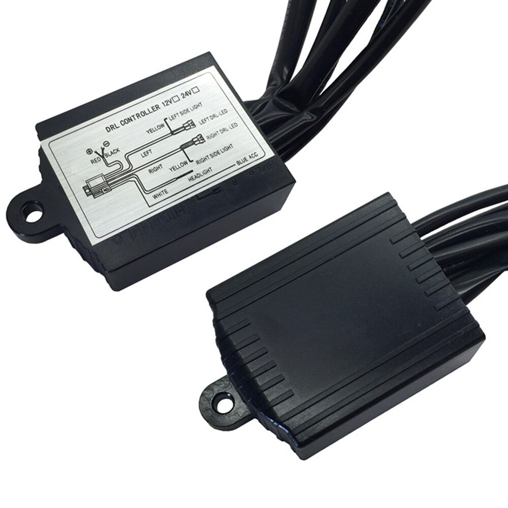 Drl Controller Auto Led Dagrijverlichting Relais Harnas Dimmer Op/Off 12V Mistlamp Controller