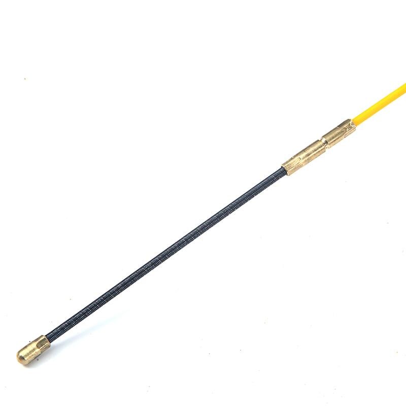 25m/15m/5m glassfiber trykk avtrekker metalltråd kabel kanal elektrisk guide enhet kabel slange rodder fisk teip metalltråd hjelpemiddel holdbar