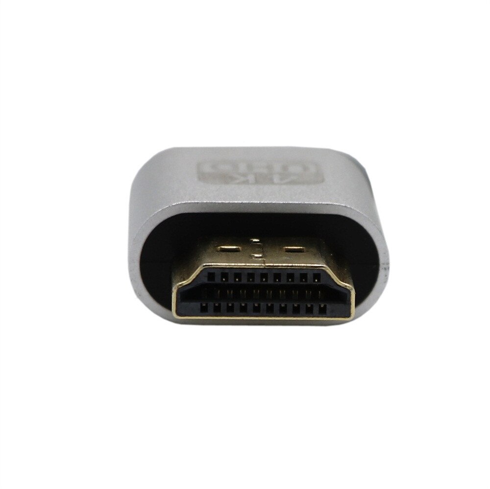HDMI-compatible 1.4 DDC EDID Dummy Plug VGA Adapter Virtual Display Headless Ghost Display Emulator Video card Lock plate