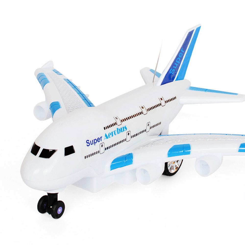 Kids Airplane Toys Airbus Electric Remote Control Model Plane with Lights Sounds Model Kids for Children Outdoor Toy Games
