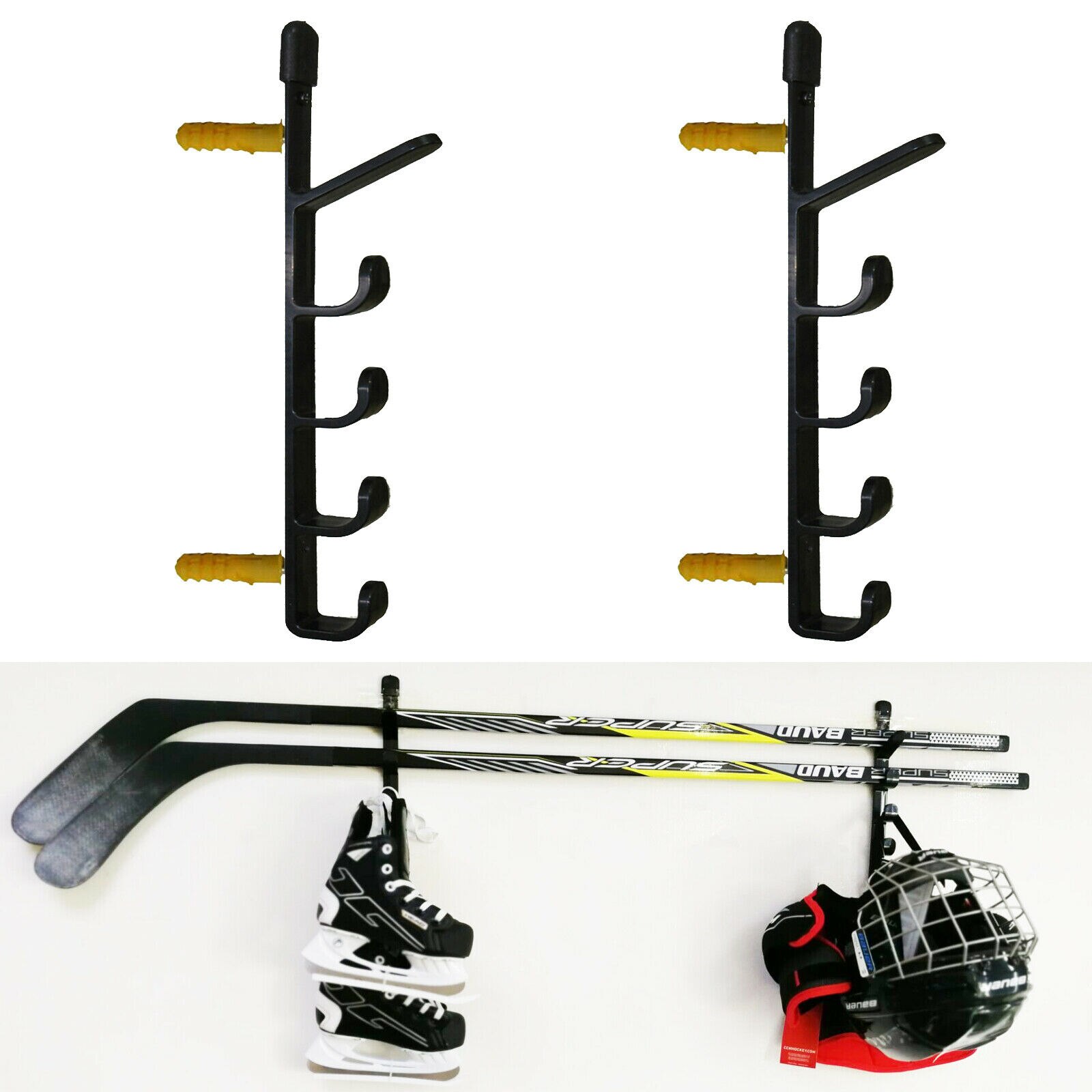 Support mural pour bâtons de Hockey, 2 pièces/lot,... – Grandado