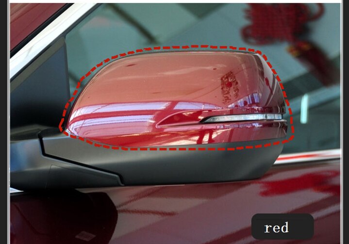 Pour Honda CRV CR-V Cache Rétroviseur Miroir d'inversion Réflecteur Boîtier Accessoires De Couverture: red left