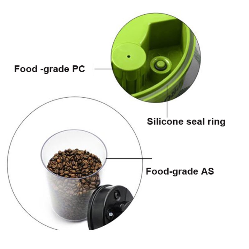 Vacuum Food Container Large Capacity Coffee Box Without Pump Vacuum Food Canister