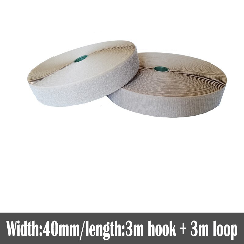 40mm Width no adhesive fastener tape stick clothing tape sewing accessories hook loop sticker strip strap stick 3 meters: Color 14