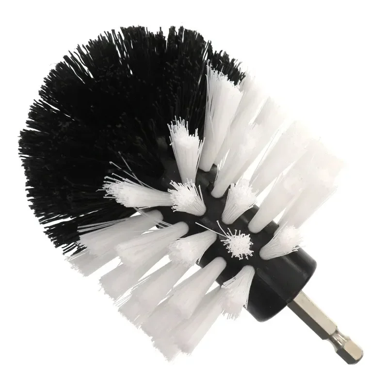 Accesorio de cepillo de taladro, herramientas de fregado eléctrico para limpiar alfombras, cuero y tapicería, accesorios de cepillo de limpieza suave: YELLOW