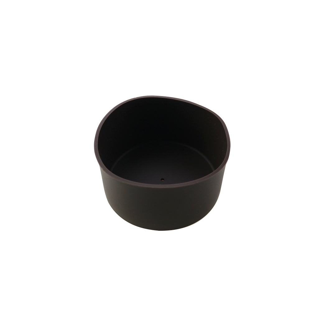 5.5cm Water Cup Mat Silicone Thermos Coasters 55mm Cup Bottom Ring Wear Resistant Shatter Resistant Bottom Cover Coaster: Silver