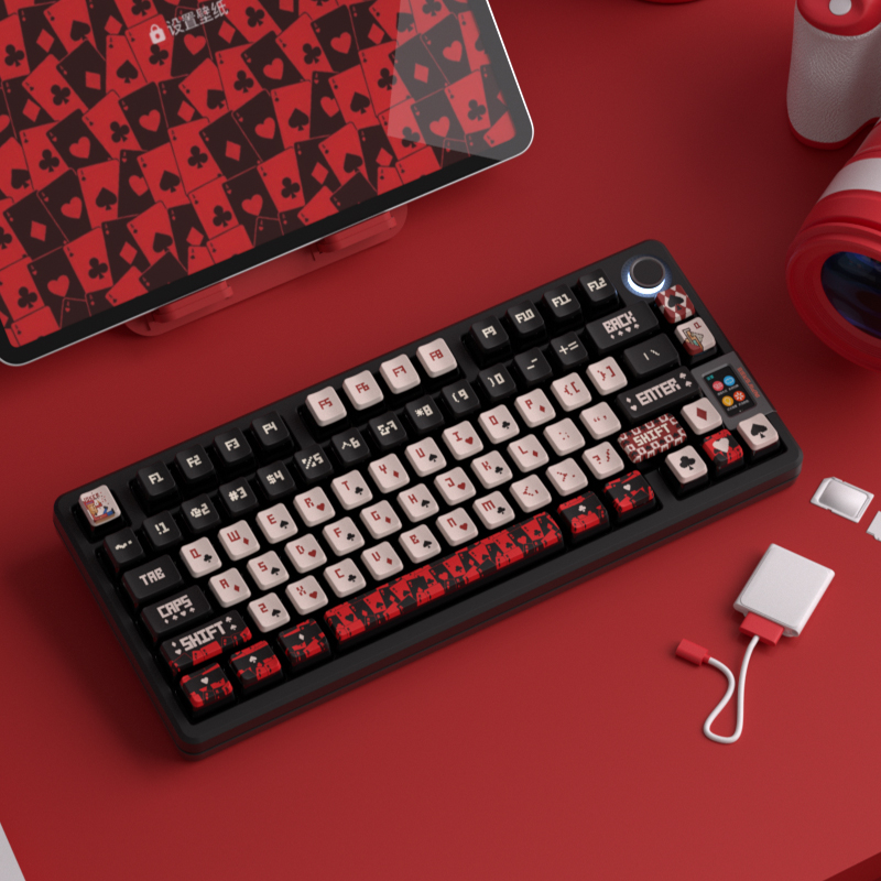Oem Profiel Pudding Backlit Keycaps Pbt Pc Materiaal Joker Thema Dye Sublimatie Keycap Voor Mx Switch Mechanisch Toetsenbord