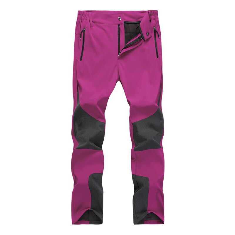 NUONEKO Men Women Autumn Quick Dry Pants Breathable Pants Hiking Camping Climbing Cycling Trekking Tourism Trousers PNT45: Rose red / XS