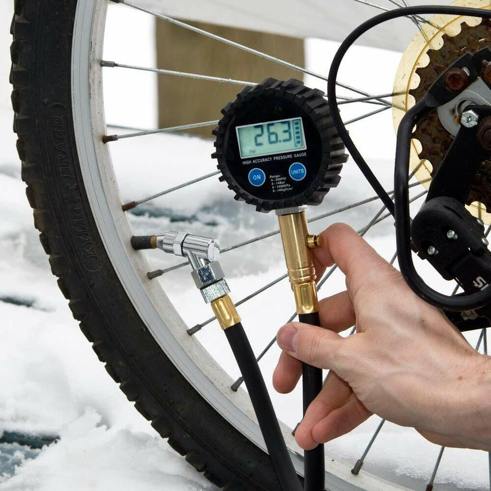 Bandenspanningsmeter Digitale Display Gauge Multifunctionele Bandenspanningsmeter Voor Motorfiets Fiets Truck