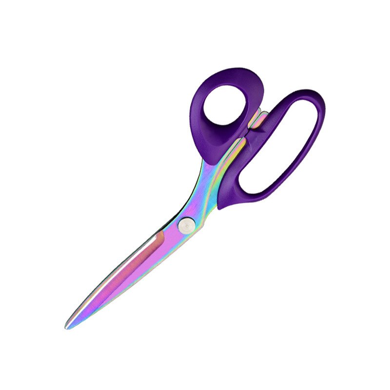 Purple Tailor Scissors for Fabric Cutter Thread Needlework Embroidery Stainless Steel Crafts Sewing Tools Handicraft Dressmaking: 9 inch 230mm