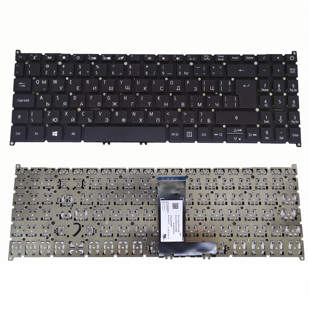 Teclados de repuesto de la UE para ACER swift 3 SF315, 52 SF315-54G, teclado negro de SF315-41G, BG, SV5T-A72B francés canadiense, búlgaro CF: BG KB