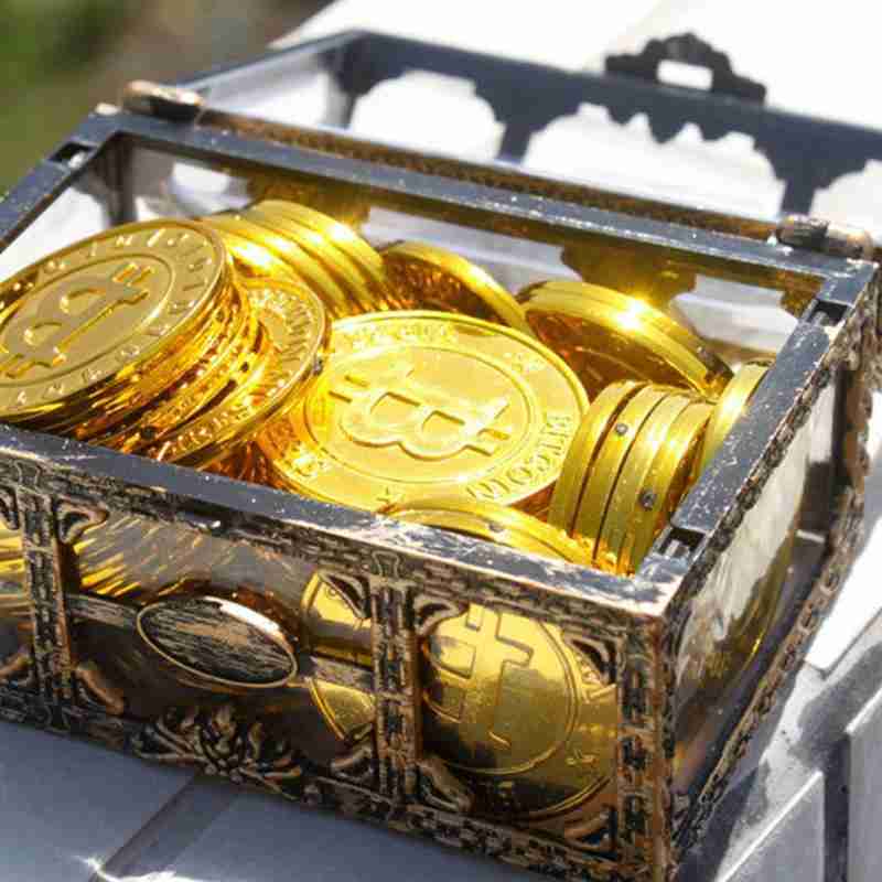 Plastic Transparent Pirate Treasure Box Crystal Gem Jewelry Box Storage Organizer Chest Box Treasure For Jewelry Gem Trinket Box