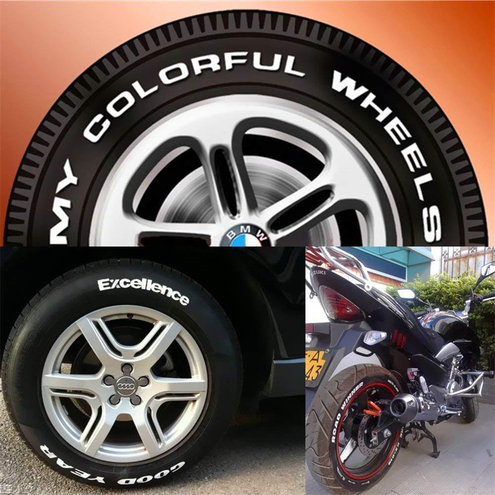 Juego de rotuladores de pintura para neumáticos Kit de Reparación de pintura, rotuladores de pintura de relleno impermeables para piezas de neumáticos de motocicleta y coche, rodadura de goma, bolígrafo de Metal para Graffiti