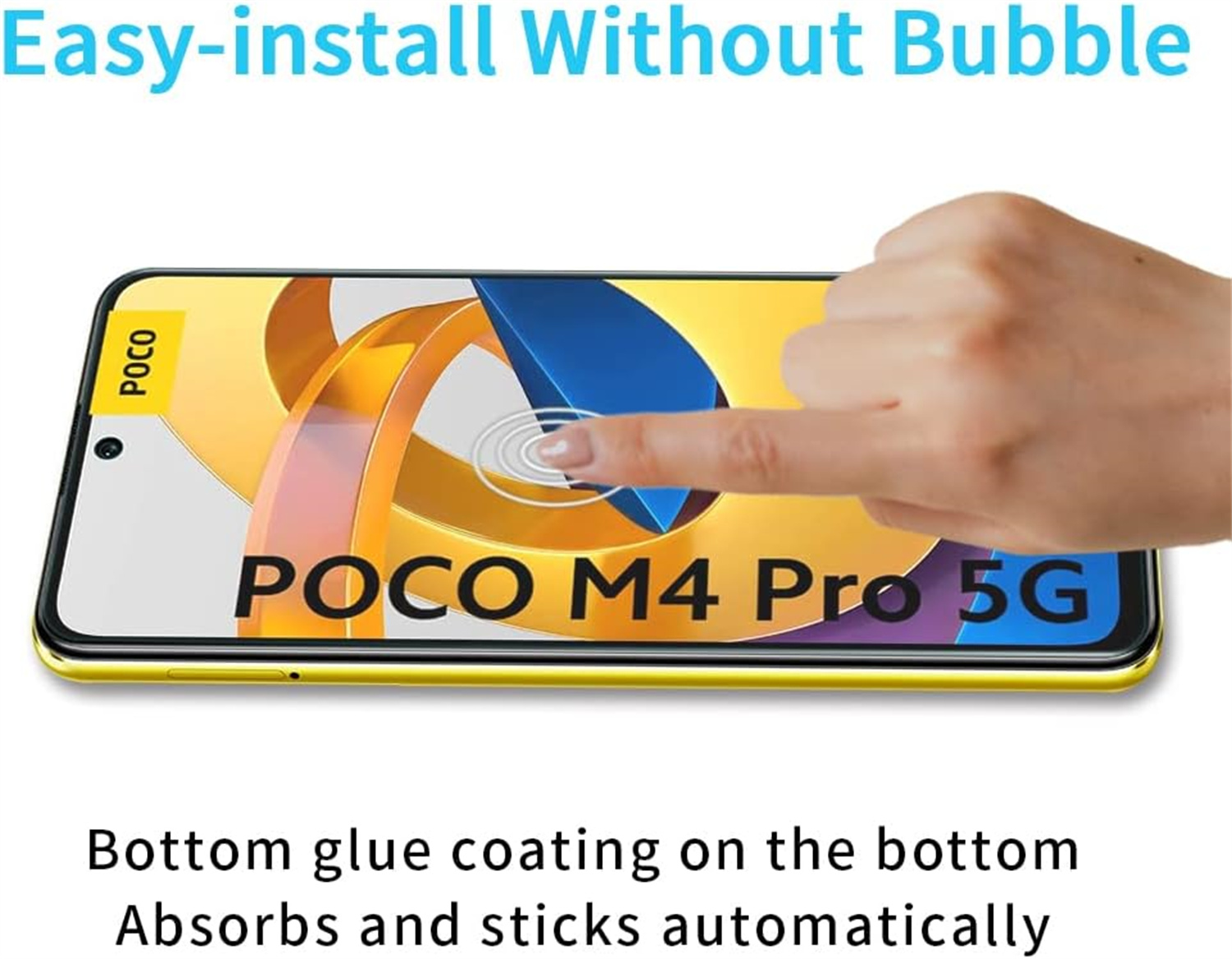 Pour Xiaomi Poco M4 Pro 5G verre trempé haute définition anti-déflagrant protecteur d'écran film de verre 2/4 pièces