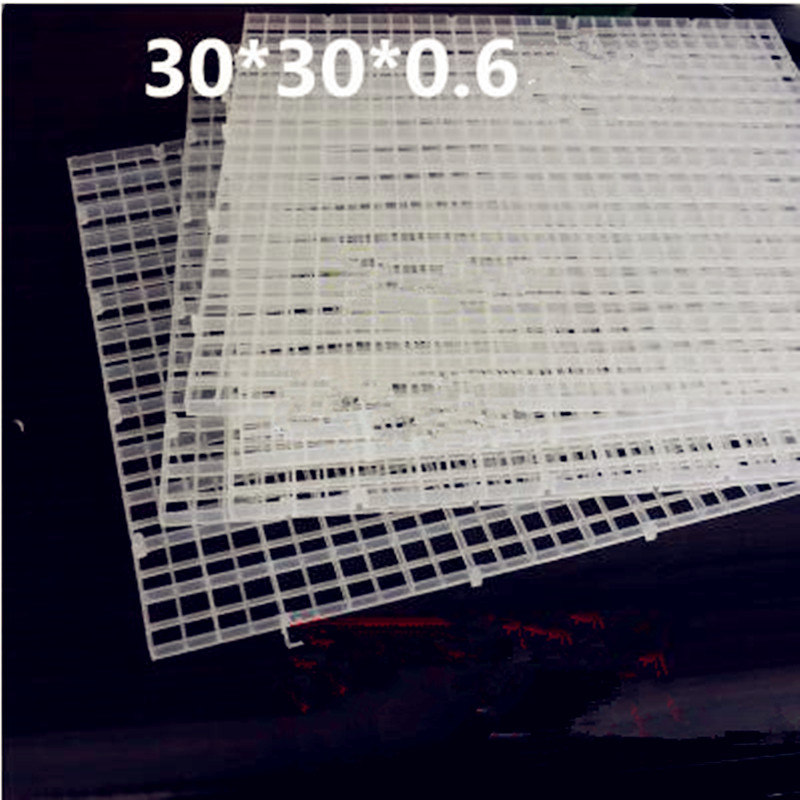 DIY Aquarium bottom filter grid / bottom filter plate mesh partition grid plate can be spliced 30*30 cm: Green
