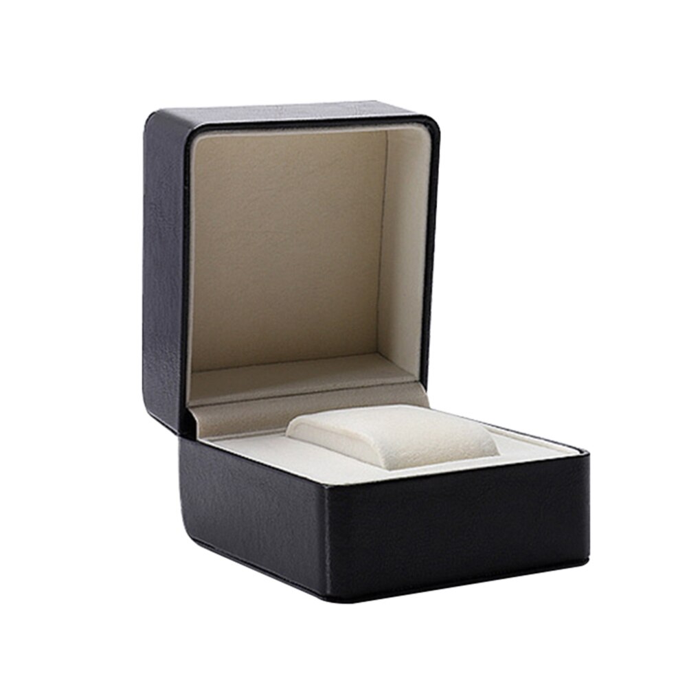 Lonian Massief Houten Horlogedoos, Horloge Case voor Mannen 5 Slots Hout Opslag Horloge Case Organizer met Glazen Display Top Prachtig en Duurzaam