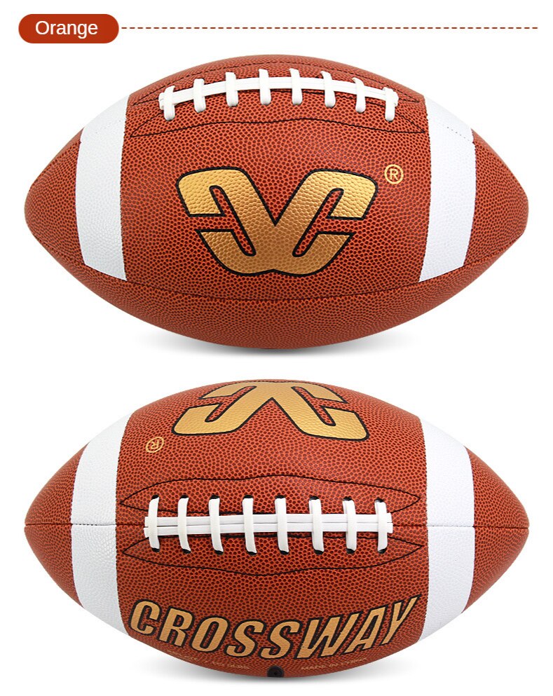 Nyeste størrelse 9 rugby bold skum brun anti-stress rugby fodbold squeeze bold legetøj udendørs træning amerikansk fodbold stress reliever: Lysegul