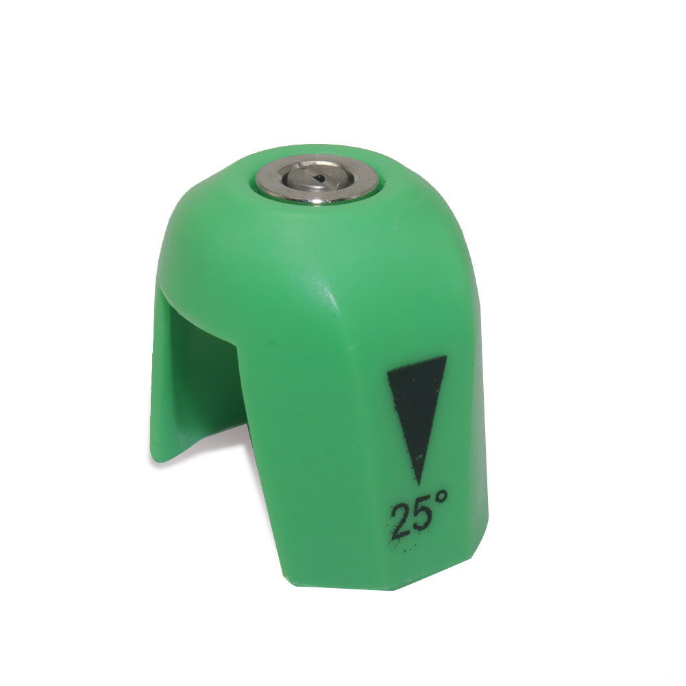 Boquilla de pulverización para lavadora de alta presión, conexión rápida de 1/4 ", 0 15 25 40 65 grados, punta para boquilla de jabón de riego, limpieza de jardín, 1 Uds.: Verde
