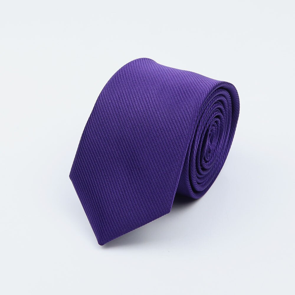 Men Solid Classic Ties Formal Striped Business 6cm Slim Necktie for Wedding Tie Skinny Groom Cravat: 13