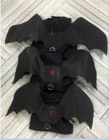 Halloween Cosplay Bat wings Costumes dog Bat wings collar harness puppy pet cat black bat
