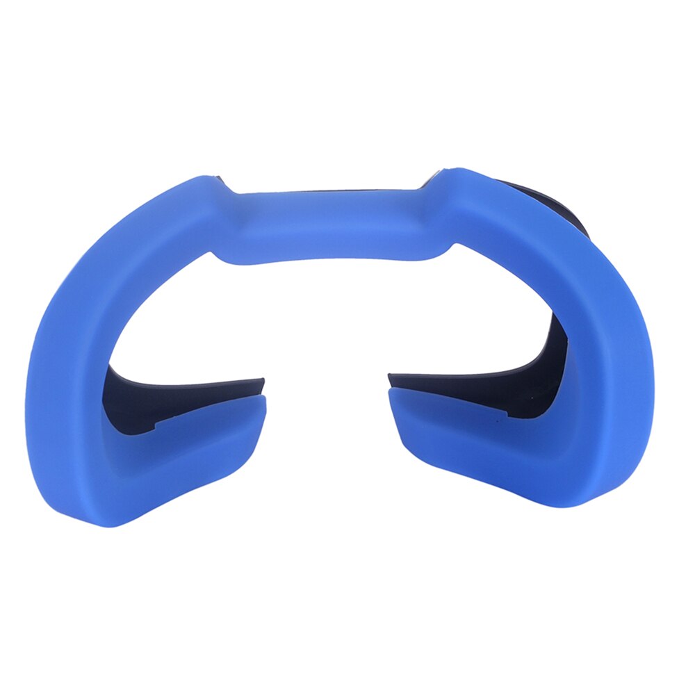 For Oculus Rift S VR Headset Spare Parts Soft Silicone Eye Mask Cover Breathable Light Blocking Eye Cover Pad: Blue  