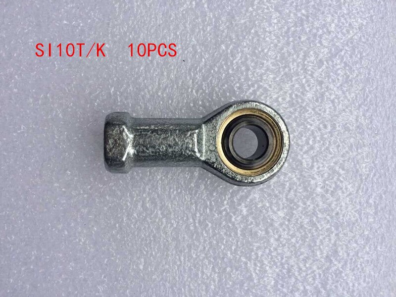 10pcs SI10T/K 10mm Female Right Hand Thread Rod End Joint Bearing Metric Thread M10x1.5mm