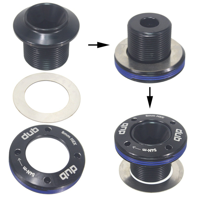 Heppe Fiets Crank Arm Bolt Voor Sram Nx/Gx/Kracht/XX1 Crank Dub Cap Crankstel Self-extraheren M18/M30 Bolt Sram Crankstel Reparatie Deel