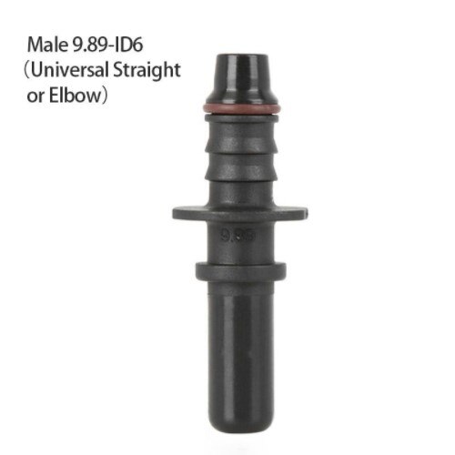 Quick Release Nylon Fuel Line Rubber Hose Coupler 7.89/9.89/11.8 Car Fuel Line Hose Coupler Connect Connector Car Accessories: 9.89 Male connector