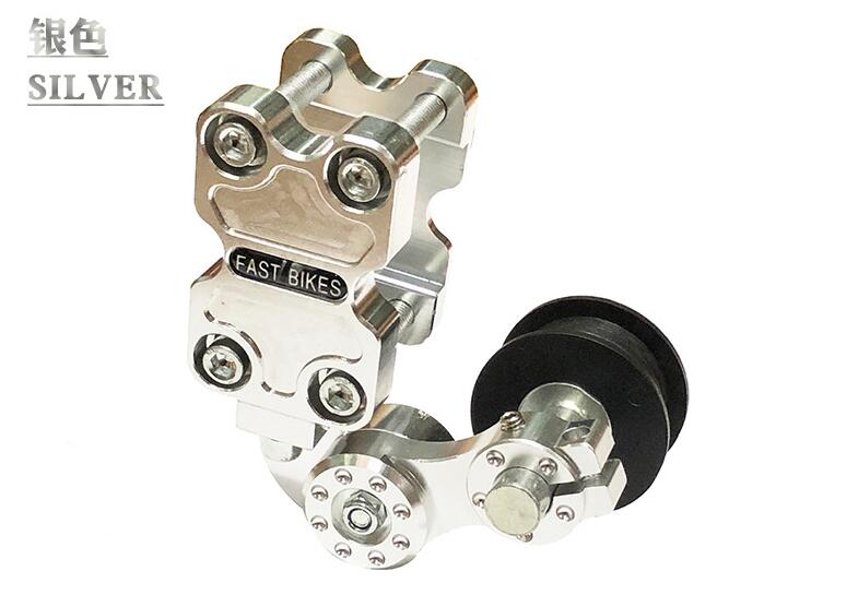 Motorcycle Chain Adjuster Black Red Automatic Regulator Chain Tensioner Aluminum Alloy For Most Motorcycle: Silver