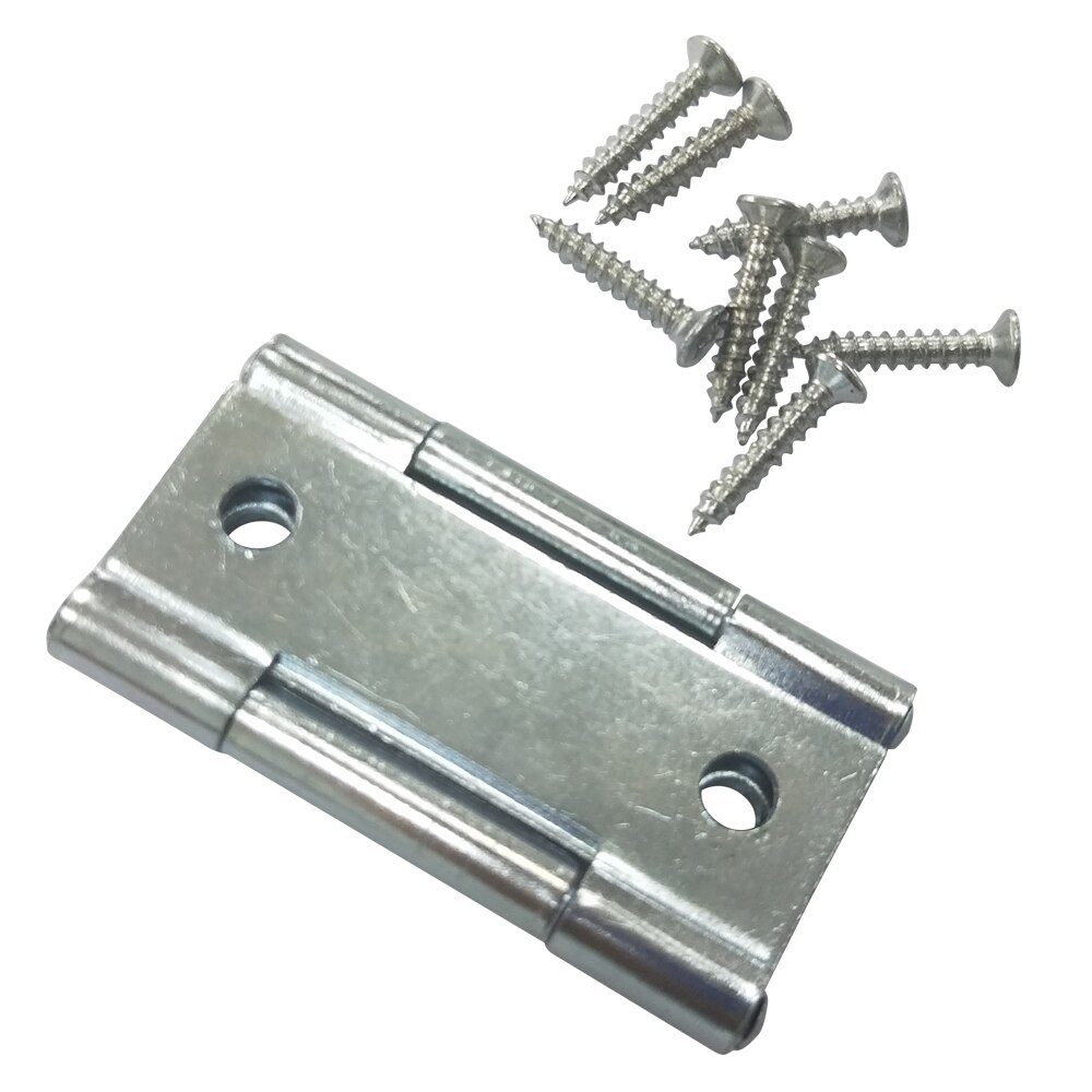 FIXWORK Carbon Steel Zinc Plated folding Butt Hinges Silver Tone Home Furniture Hardware Door Hinge