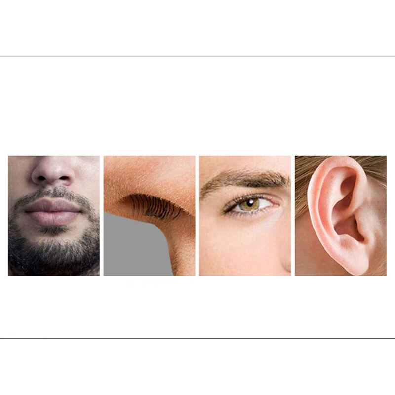 Nose Hair Trimmer and Ear Hair Trimmer Vacuum Cleaning System for Men's
