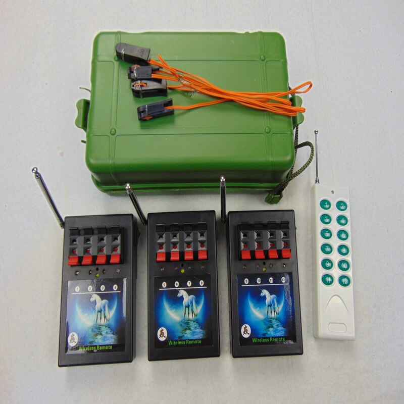 24 sinais fogos de artifício sistema iluminação controle remoto receptor ZY04R-3 máquina casamento sem fio frio led fonte festa palco: 7