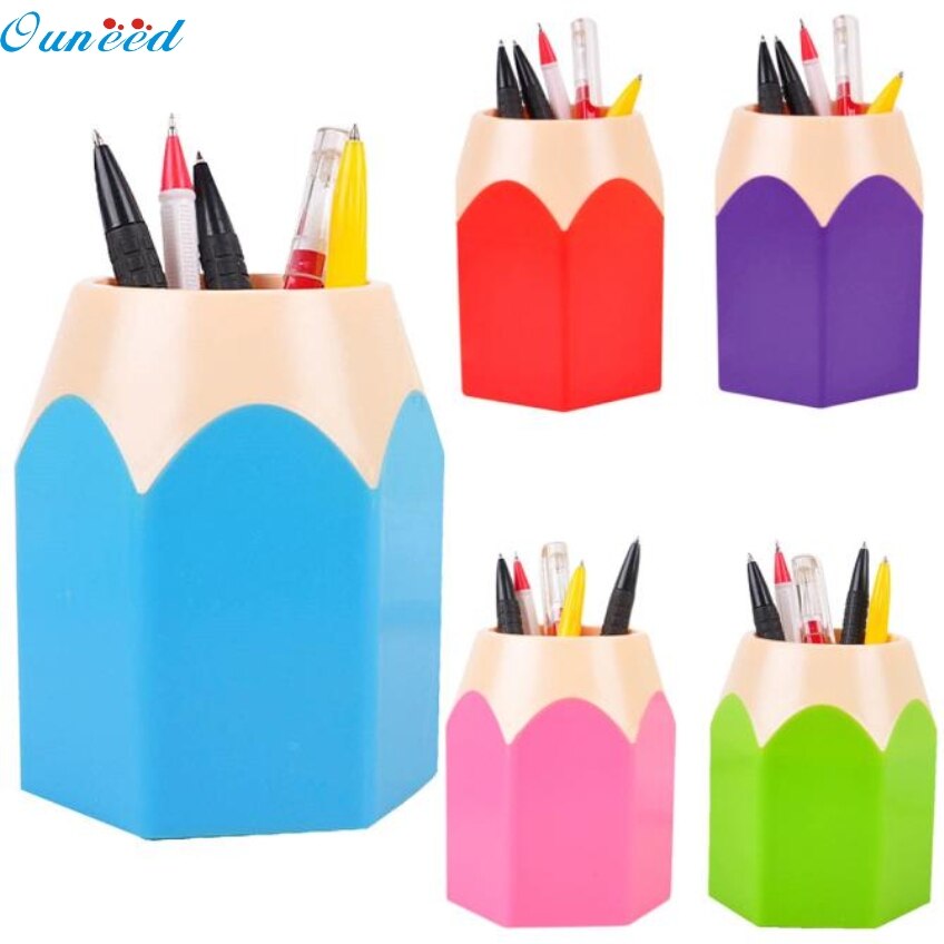 Ouneed happy make-up kwast potlood pennenpotje briefpapier
