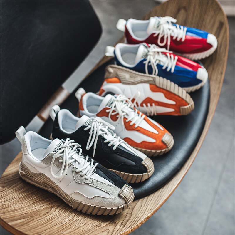 Original skor män chunky färgglada herr sneakers trendiga hip-hop lågskurna sport sneakers skor zapatillas de deporte