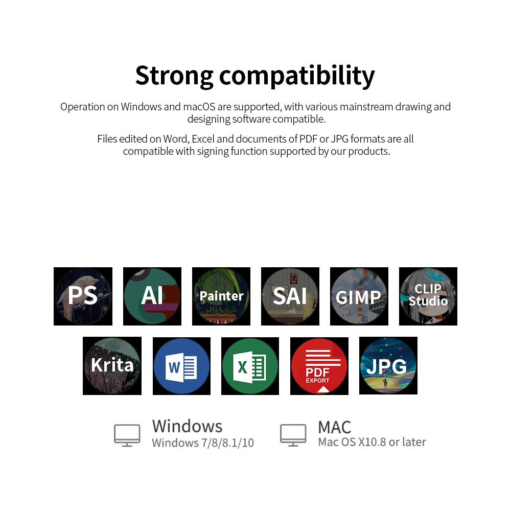 Huion H420 Graphics Tablet Digital Drawing Tablet with 3 Shortcut Keys 2048 Levels Pressure Sensitivity 4000LPI