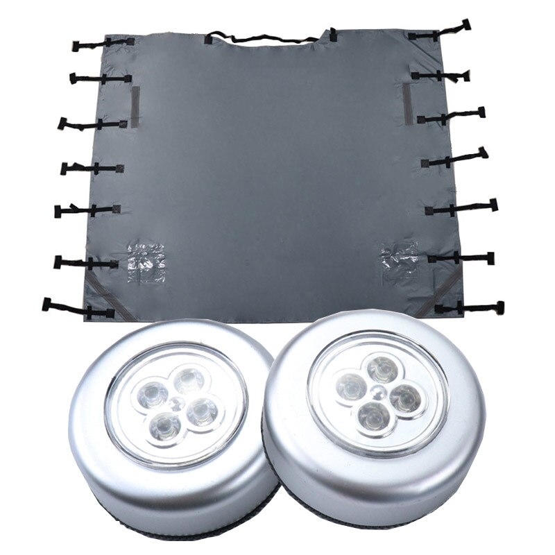 Trailer Caravan Waterproof Cover Caravan Accessories RV Front Towing Cover Protector Dustproof Reflective Strip Camper: Grey