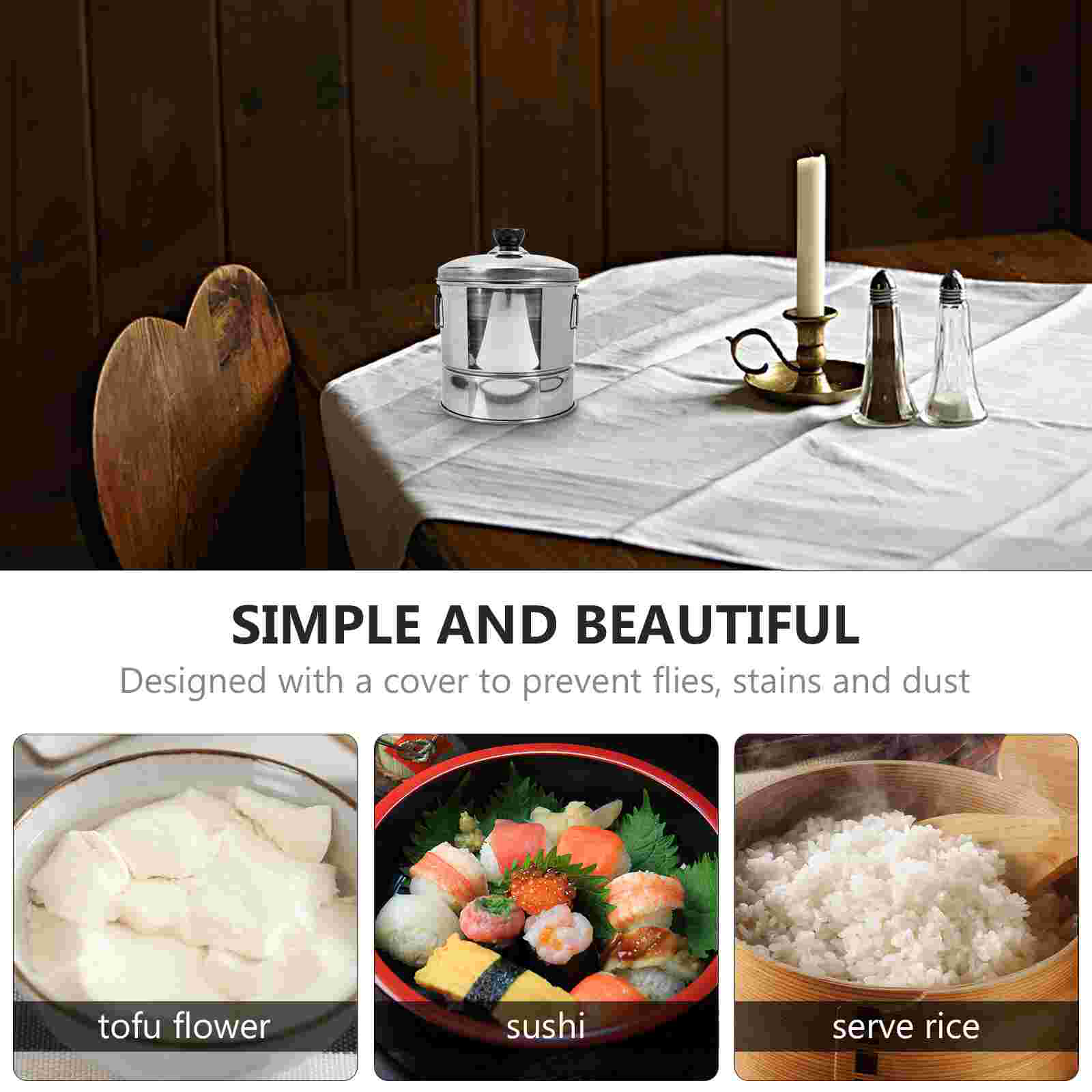 Stainless Steel Rice Steamer Practical Steamed Rice Bucket Kitchen Cooking Accessory