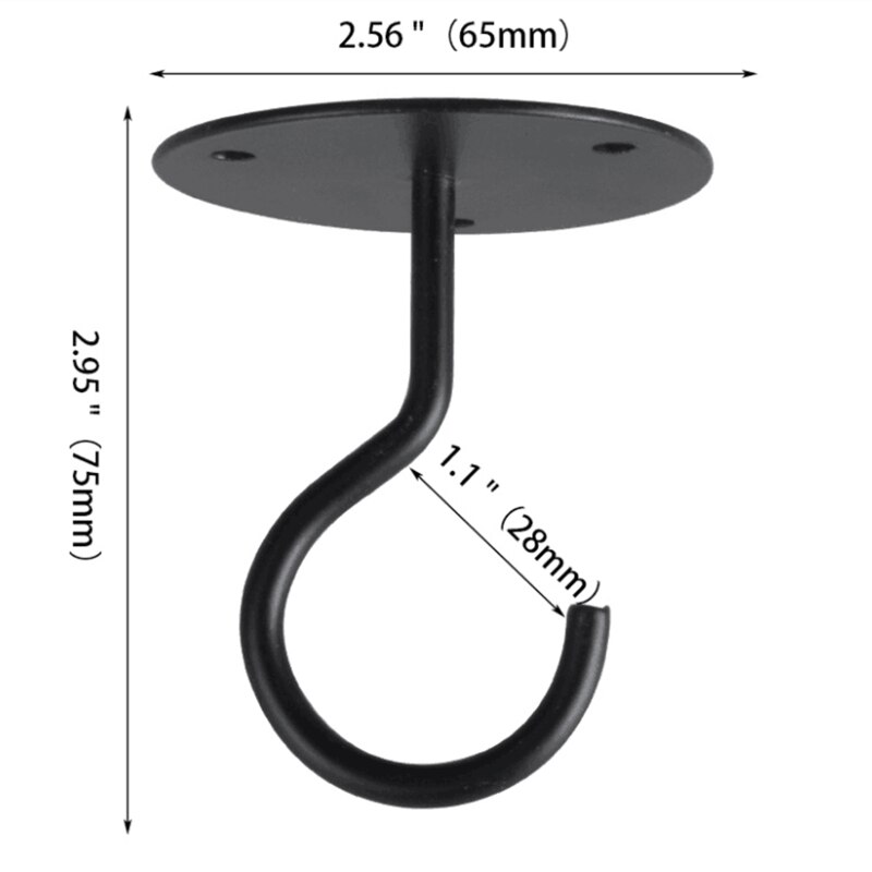 Wall Mount Plafond Haak Beugel Hanger Voor Opknoping Vogelvoeders Lantaarns Windgong Plantenbakken Decoratie