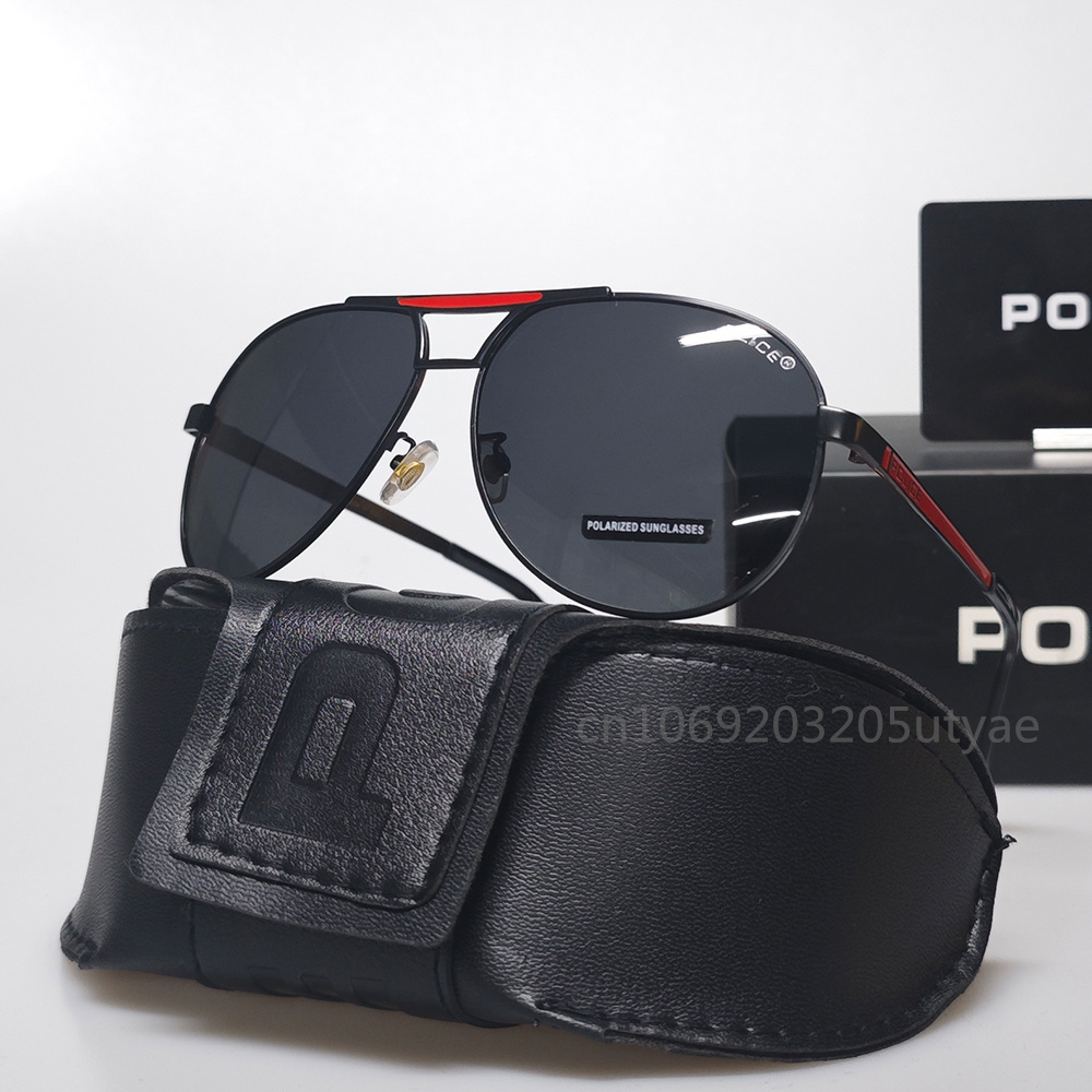 Óculos de sol de marca de luxo italiano original moda resistente uv polarizado óculos de sol de condução para homens mulheres vintage uv400 polidor: other / Vermelho