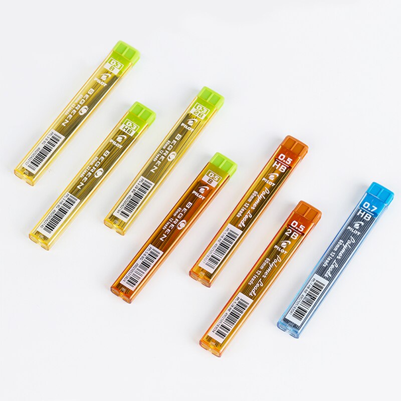 8 Uds PILOT polímero de plomo 10 tubos/lote recargas lápiz mecánico 0,3mm/0,5mm/0,7mm 60mm 2B/HB PPL-3/5/7