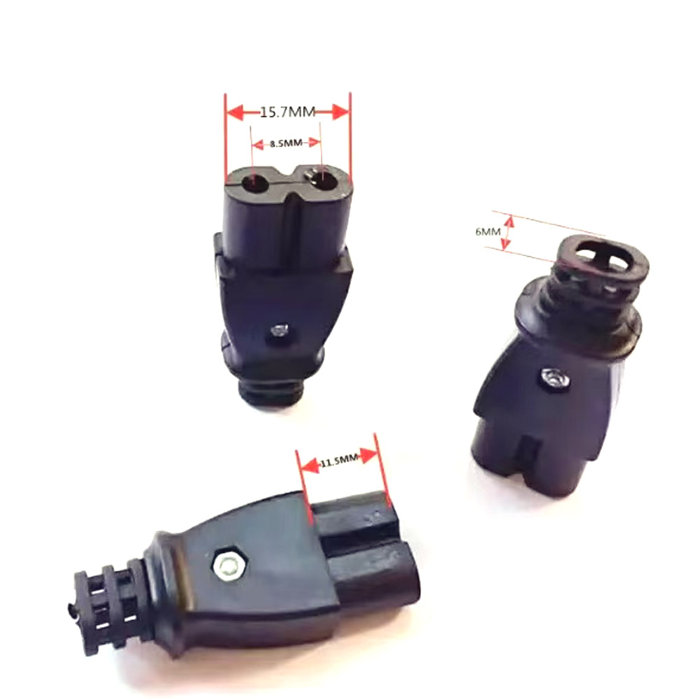 1/3 Stuks C8 mannelijke stopcontact C7 vrouwelijke plug stopcontact ingebedde elektrische connector connector 35mm * 15mm AC 2.5A 5A 250v
