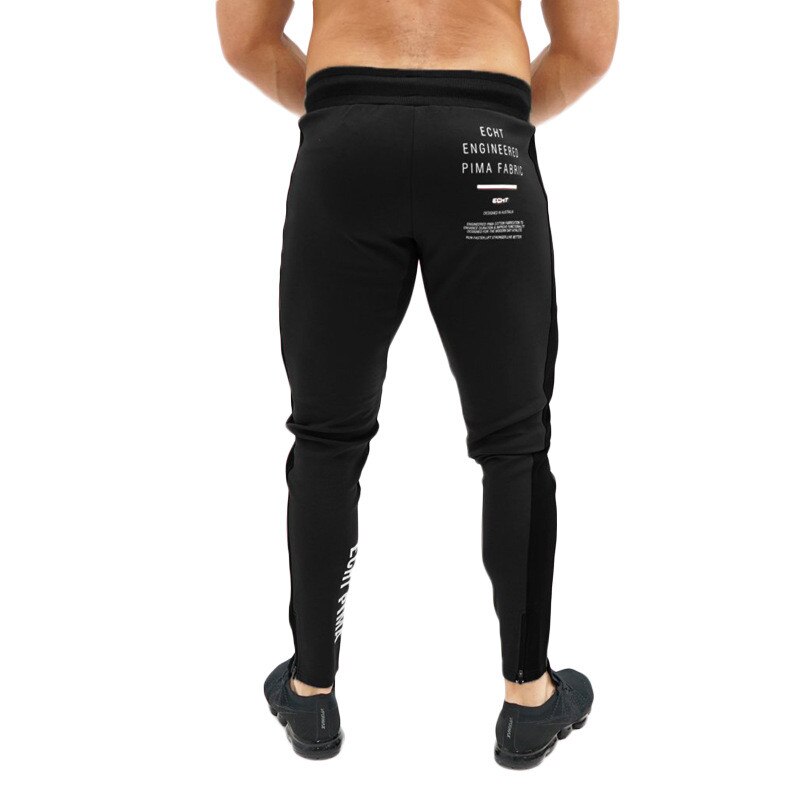 Joggers Broek Mannen Gym Joggingbroek Zip Pocket Running Katoen Skinny Training Broek Mannelijke Fitness Workout Sportkleding Potlood Broek