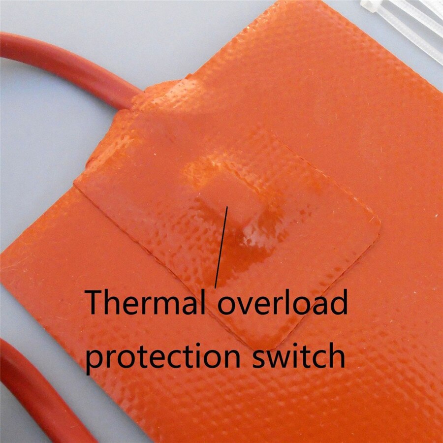 120W Silicone Heater Pad Engine Block Hydraulic Tank Heating Plate Oil Pan Sump Tank Oil Heater Pad /Mat With Plug