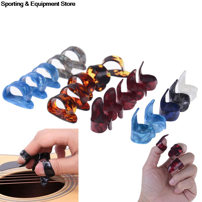10 Uds. De púas y dedos índice para guitarra, Mediador, celul, ul, color aleatorio, accesorios para guitarra